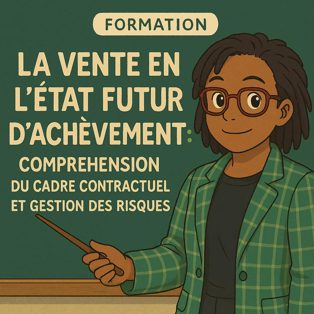 La vente en l’état futur d’achèvement : compréhension du cadre contractuel et gestion des risques.